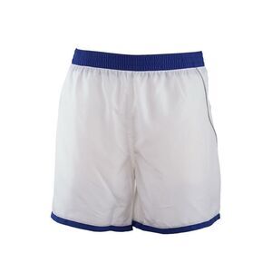 New Just Cavalli Men XL White Blue Short Shorts Swim Beach Trunks Back Pocket